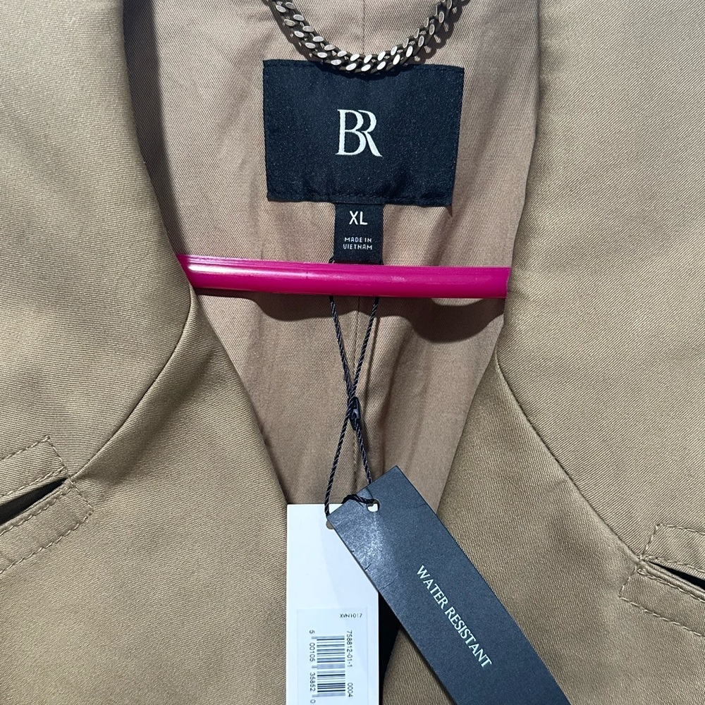 NWT Banana Republic British Tan Trench Coat XL